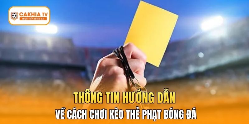 Thông tin hướng dẫn về cách chơi kèo thẻ phạt bóng đá