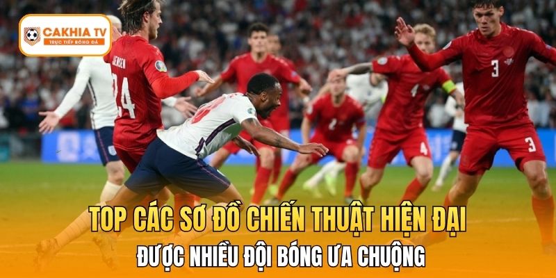 Top các sơ đồ chiến thuật hiện đại được nhiều đội bóng ưa chuộng