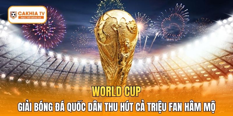 World Cup - Giải bóng đá quốc dân thu hút cả triệu fan hâm mộ 